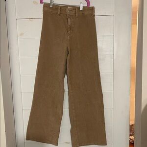 Universal Thread Beige Corduroy Sailor Wide Leg Pants